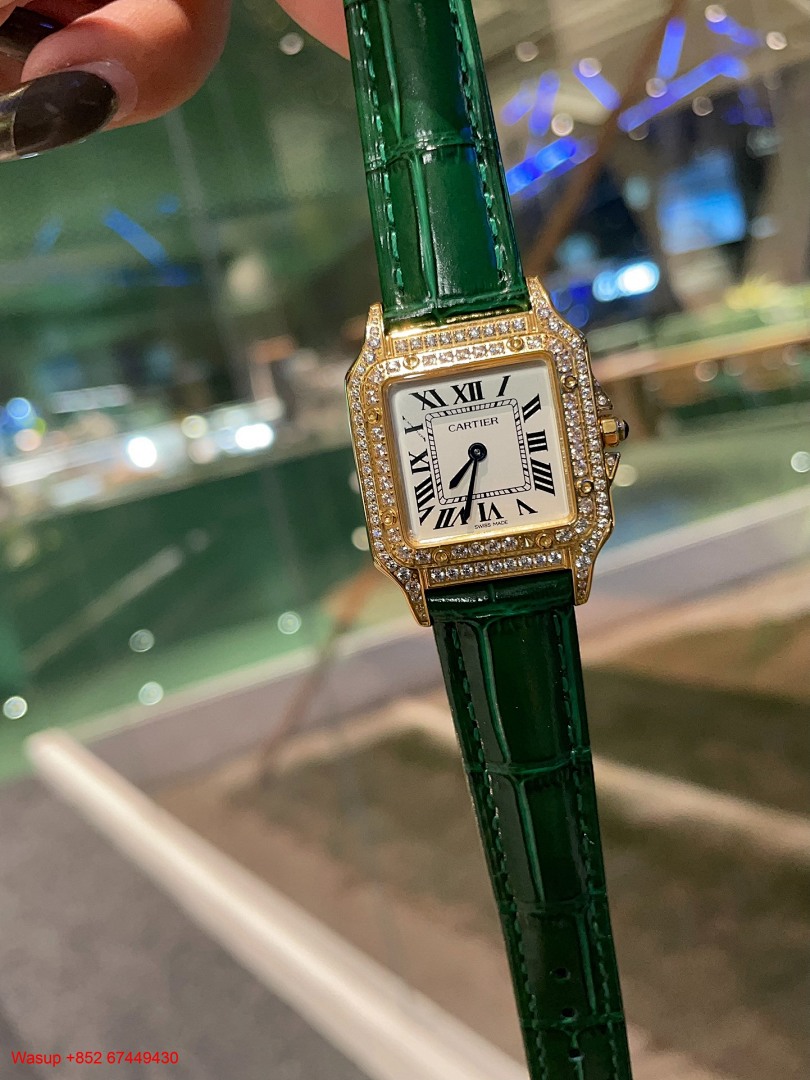 Other Panthere De Cartier WGPN0009 Yellow Gold Red Band With Diamond - Image 4