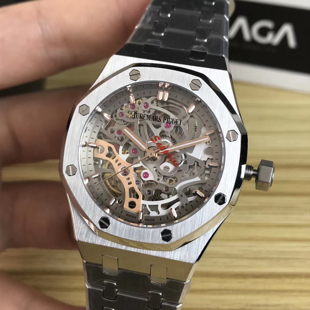 Other Audemars Piguet Royal Oak 15407 Skeleton Black Dial - Image 16
