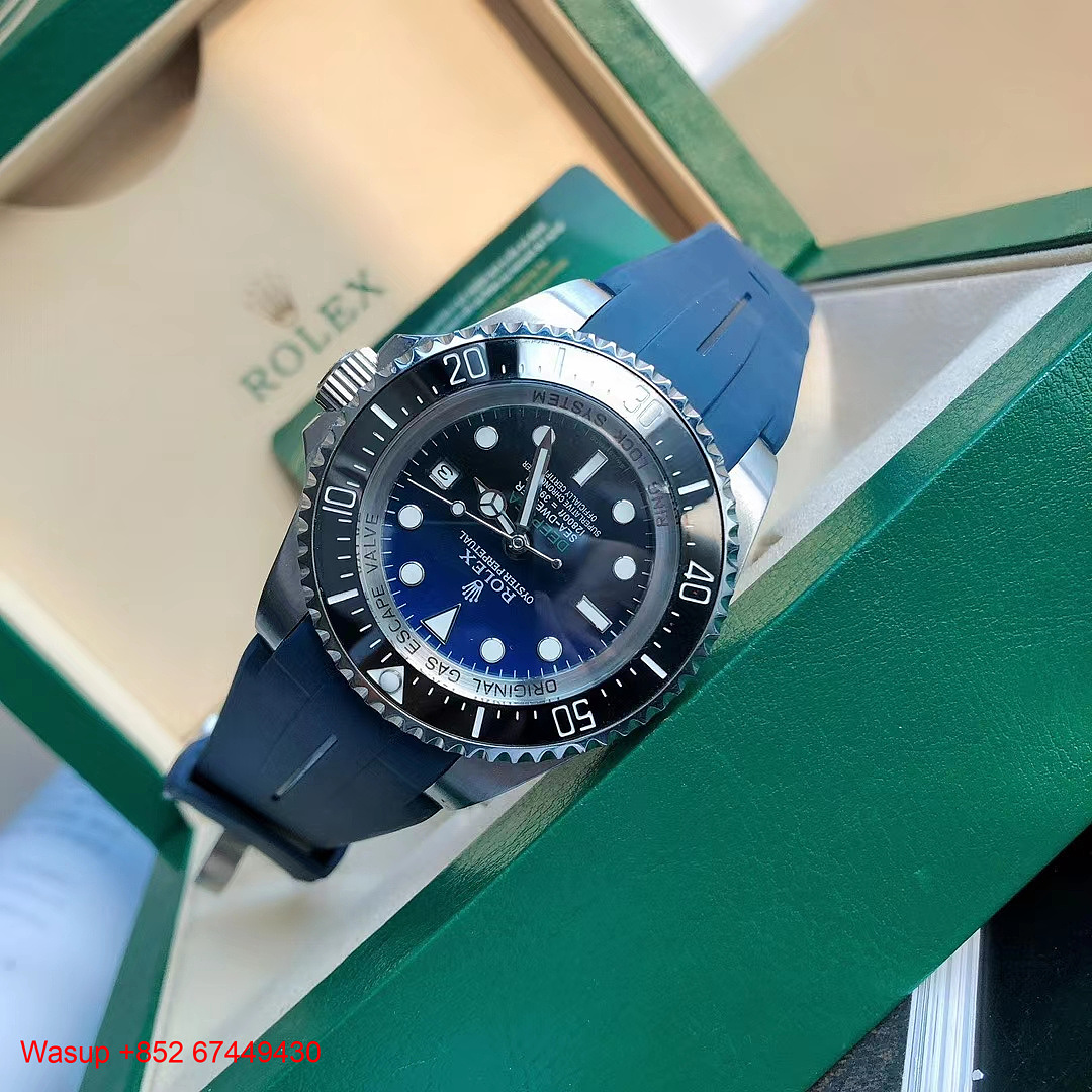 Other Rolex Deepsea 116660 D-BLUE Stainless Steel Blue Gradient Black Dial Rubber Band - Image 5