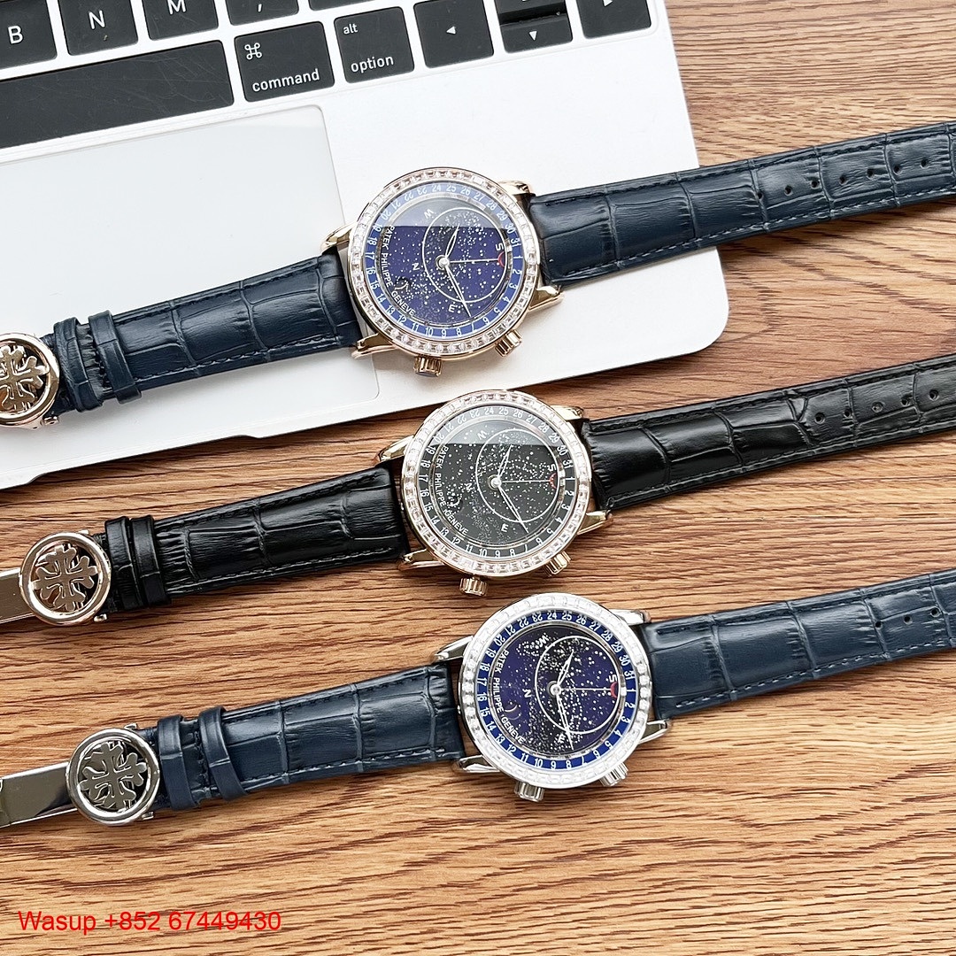 Other Patek Philippe Grand Complications 6102 Blue Dial Diamond Bezel - Image 2