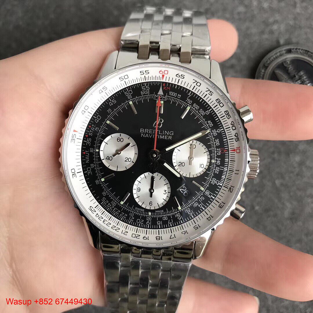 Breitling Navitimer Chronograph AB0127211B1X1 Black Dial Steel Band, photo 1