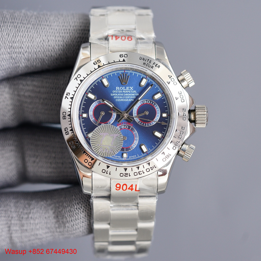 On Running On Running Rolex Cosmograph Daytona 116509 White Gold Blue Dial Silver Bezel, photo 1