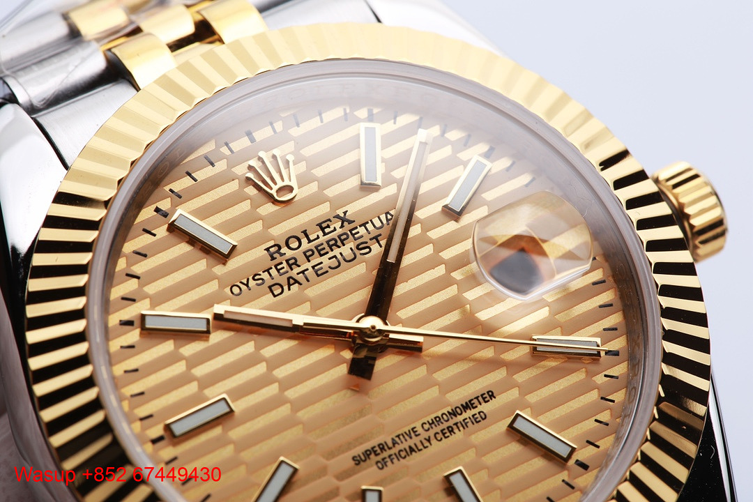 Other Rolex Datejust Two Tone M126233 Gold Palm Dial - Image 7