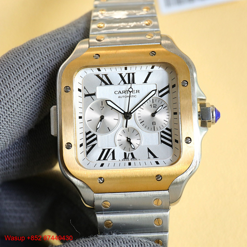Other Santos De Cartier Chronograph WSSA0017 (Yellow Gold)