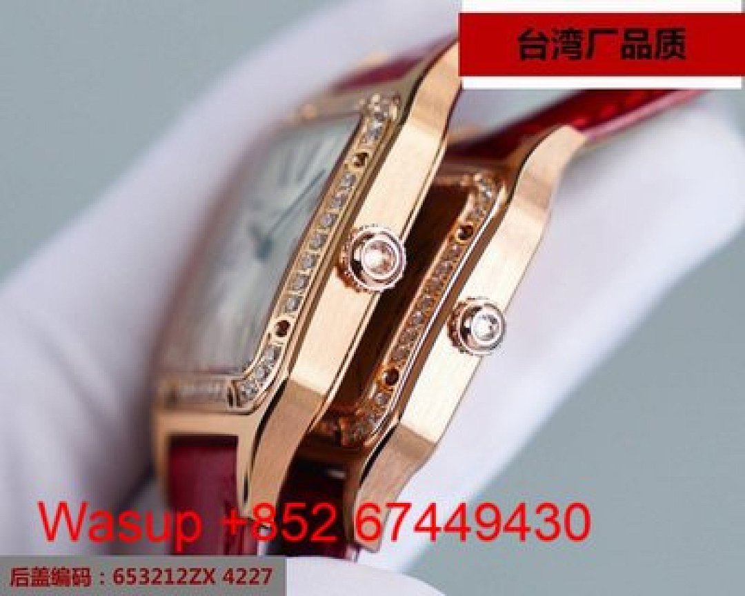Other Cartier Dumont Yellow Gold White Dial Green Band - Image 4
