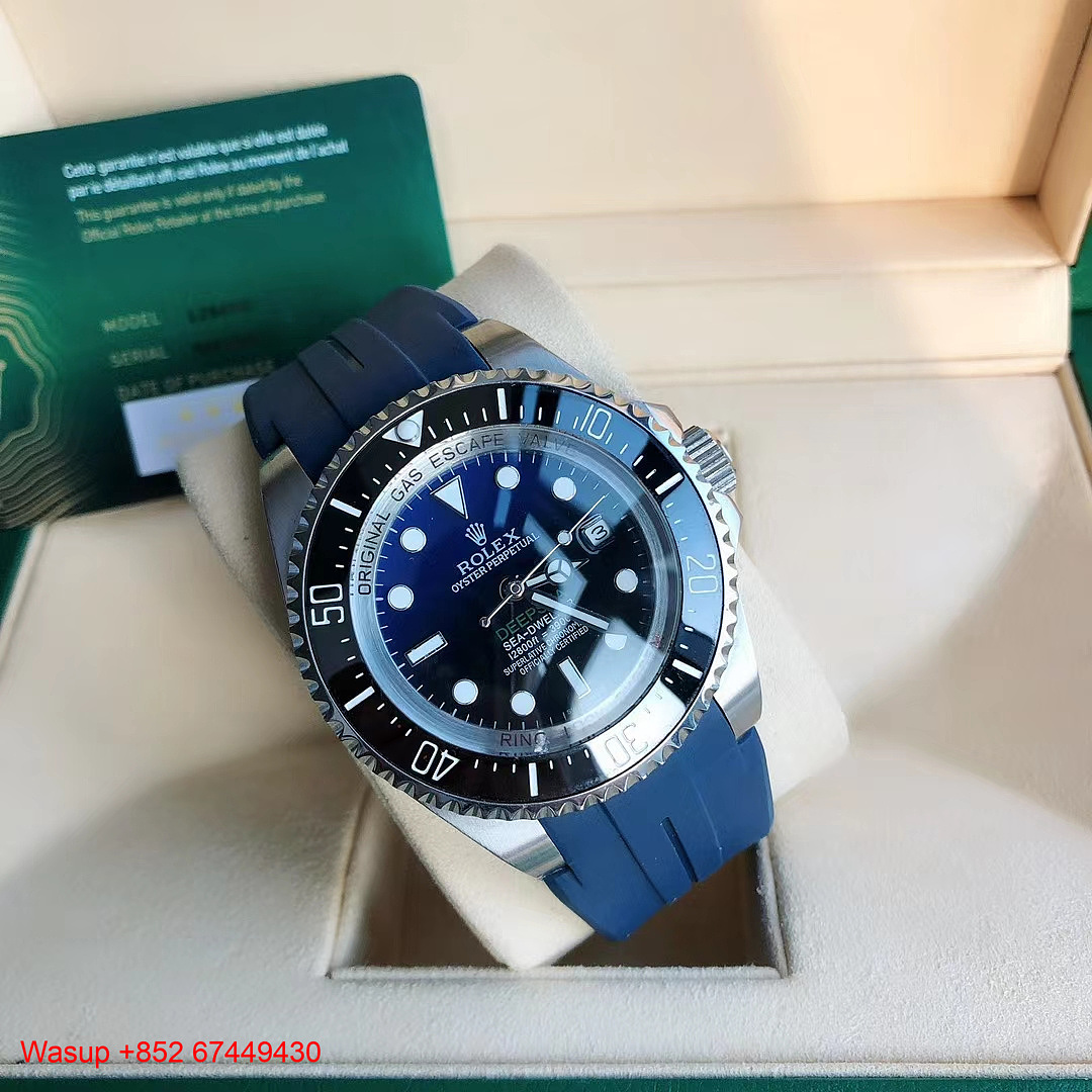 Other Rolex Deepsea 116660 D-BLUE Stainless Steel Blue Gradient Black Dial Rubber Band - Image 7