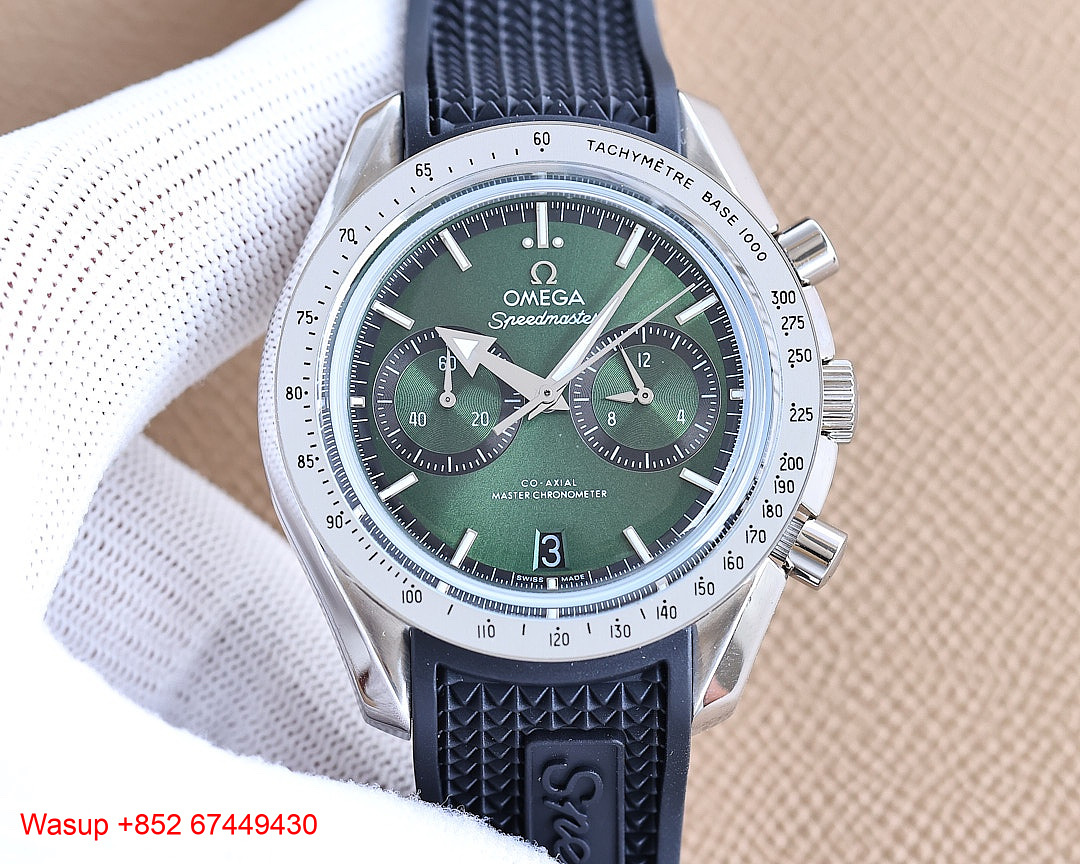 Other Omega Speedmaster 57 Co-Axial Master Chronometer Chronograph 332.10.41.51.10.001 Green Dial