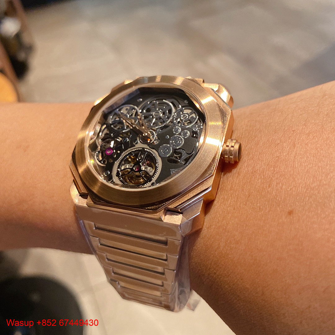Other BVLGARI OCTO Finissimo Skeleton Rose Gold Case Black Dial - Image 8