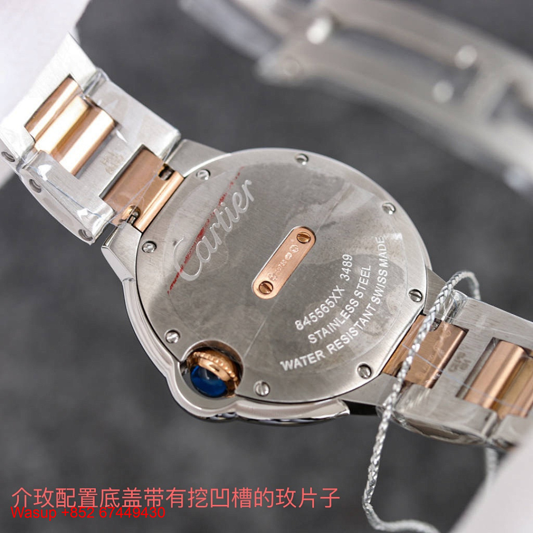 Other Cartier Ballon Bleu De W6920041 Pink Dial Steel Band - Image 2