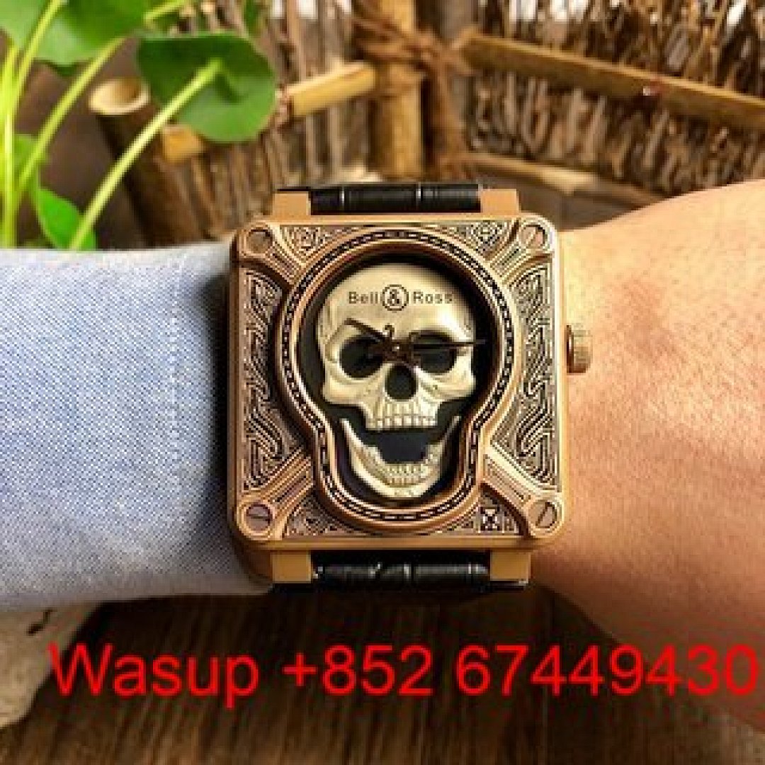 Other Bell Ross BR 01 Skull Brass Black Band - Image 4