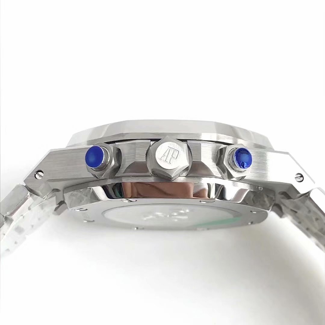 Other Audemars Piguet Royal Oak Chronograph 26320ST 41Mm Stainless Steel White Dial - Image 5
