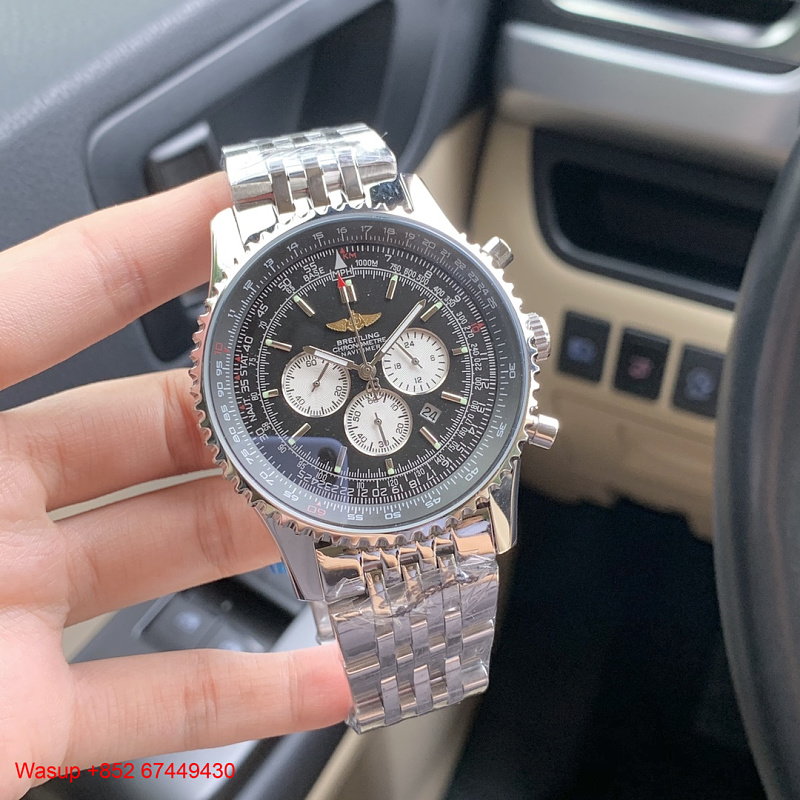 Breitling Navitimer Chronograph Black Dial Steel Band, photo 1