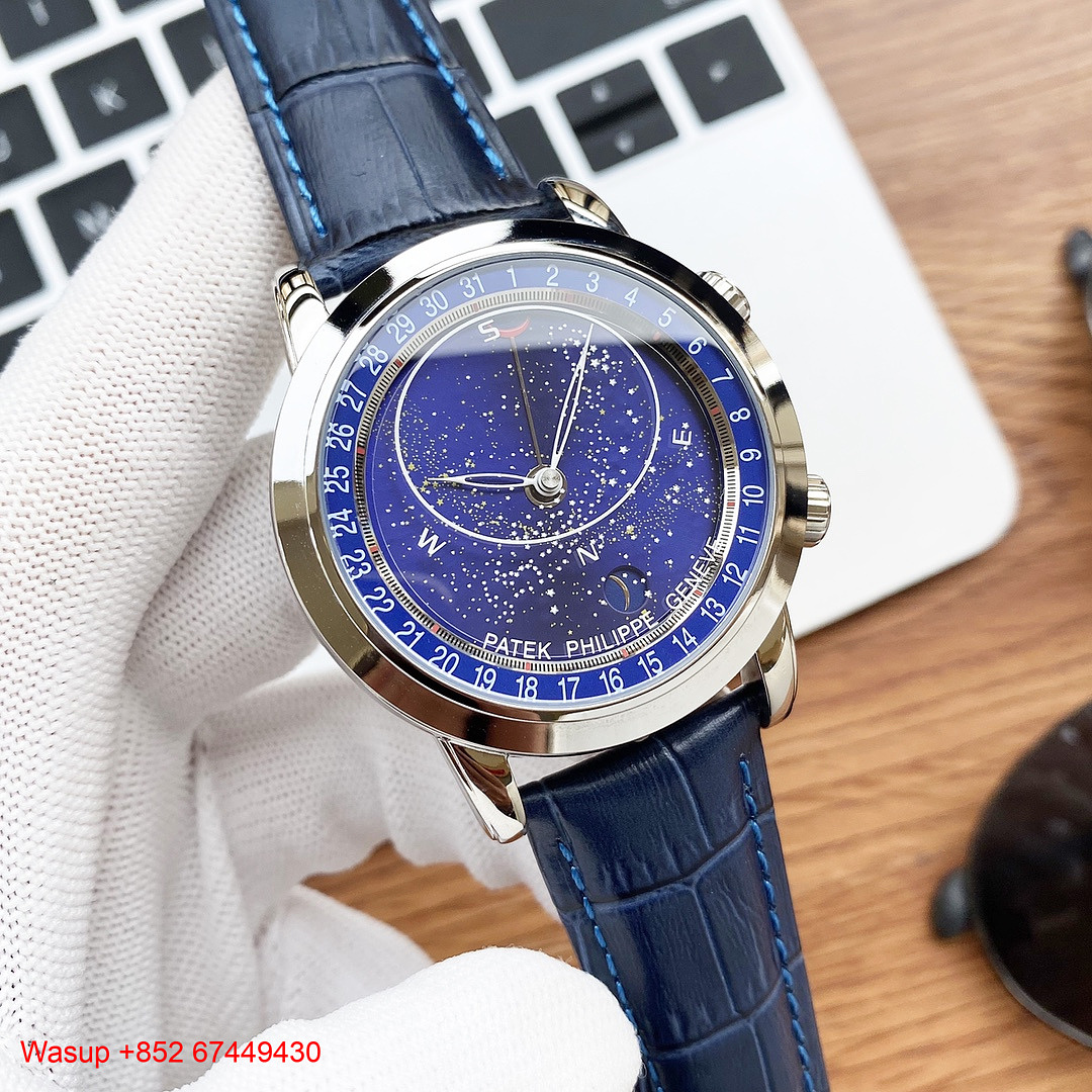 Other Patek Philippe Grand Complications 6102 Blue Dial Diamond Bezel_CM_1