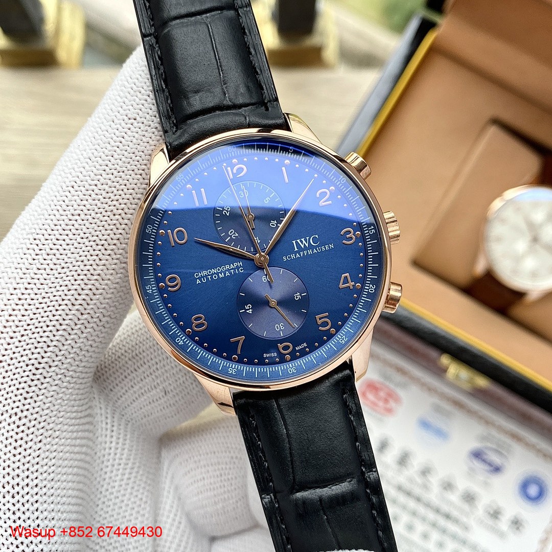 Other IWC Schaffhausen Portugieser Chronograph Rose Gold Case - Image 6