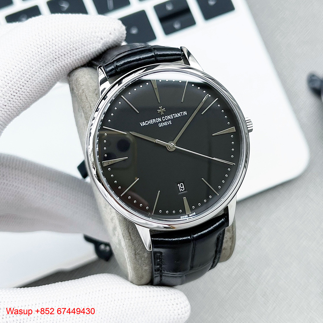 On Running Vacheron Constantin Patrimony 85180 Black Dial