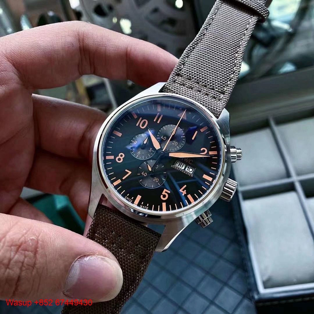 Other IWC Pilot Top Gun Chronograph Black Dial Orange Hourmarker - Image 4