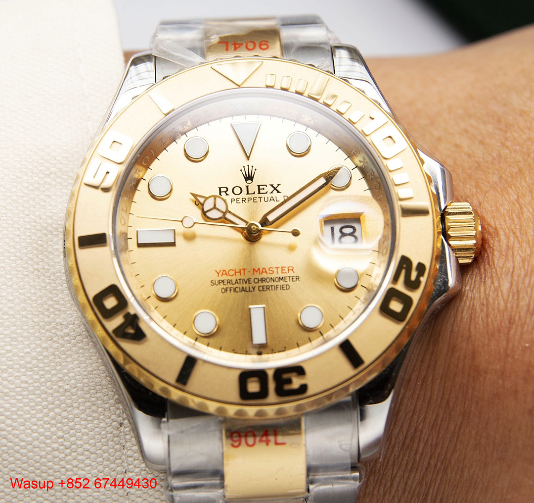 Chanel Rolex Yacht Master Two Tone Gold Dial - Image 5