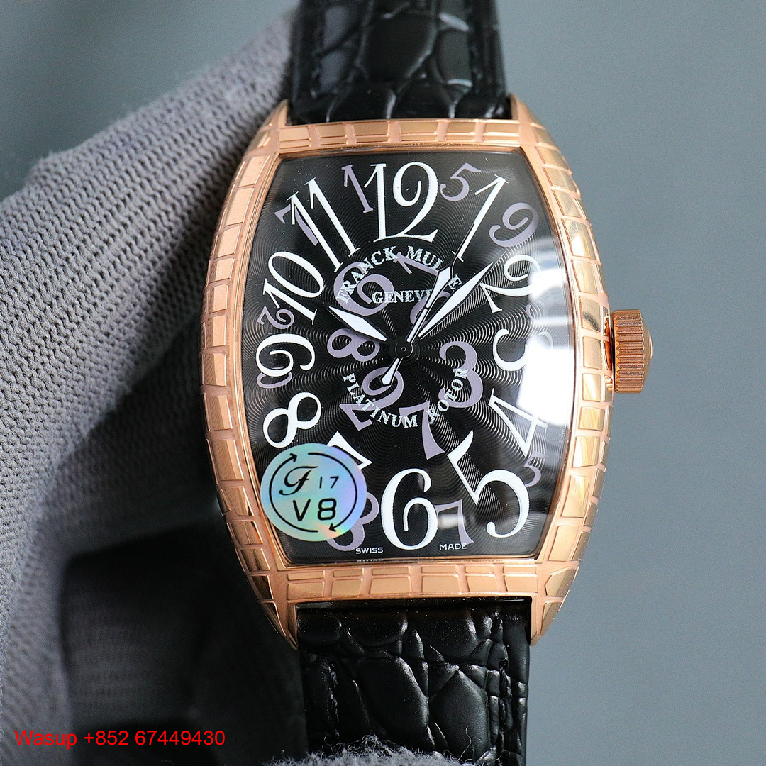 Other Franck Muller Rose Gold Case Black Dial