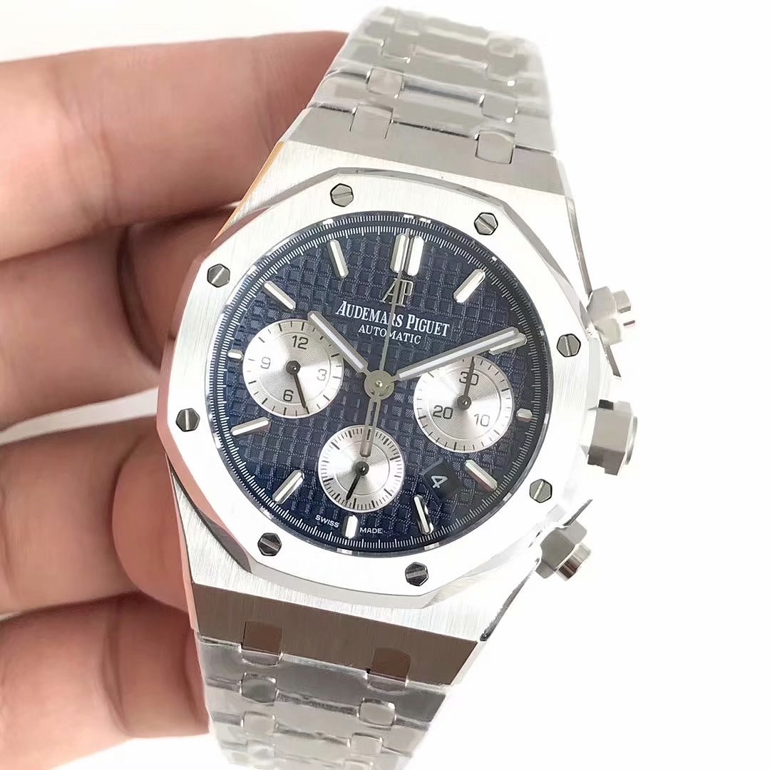 Other Audemars Piguet Royal Oak Chronograph 26320ST 41Mm Stainless Steel Blue Dial - Image 3