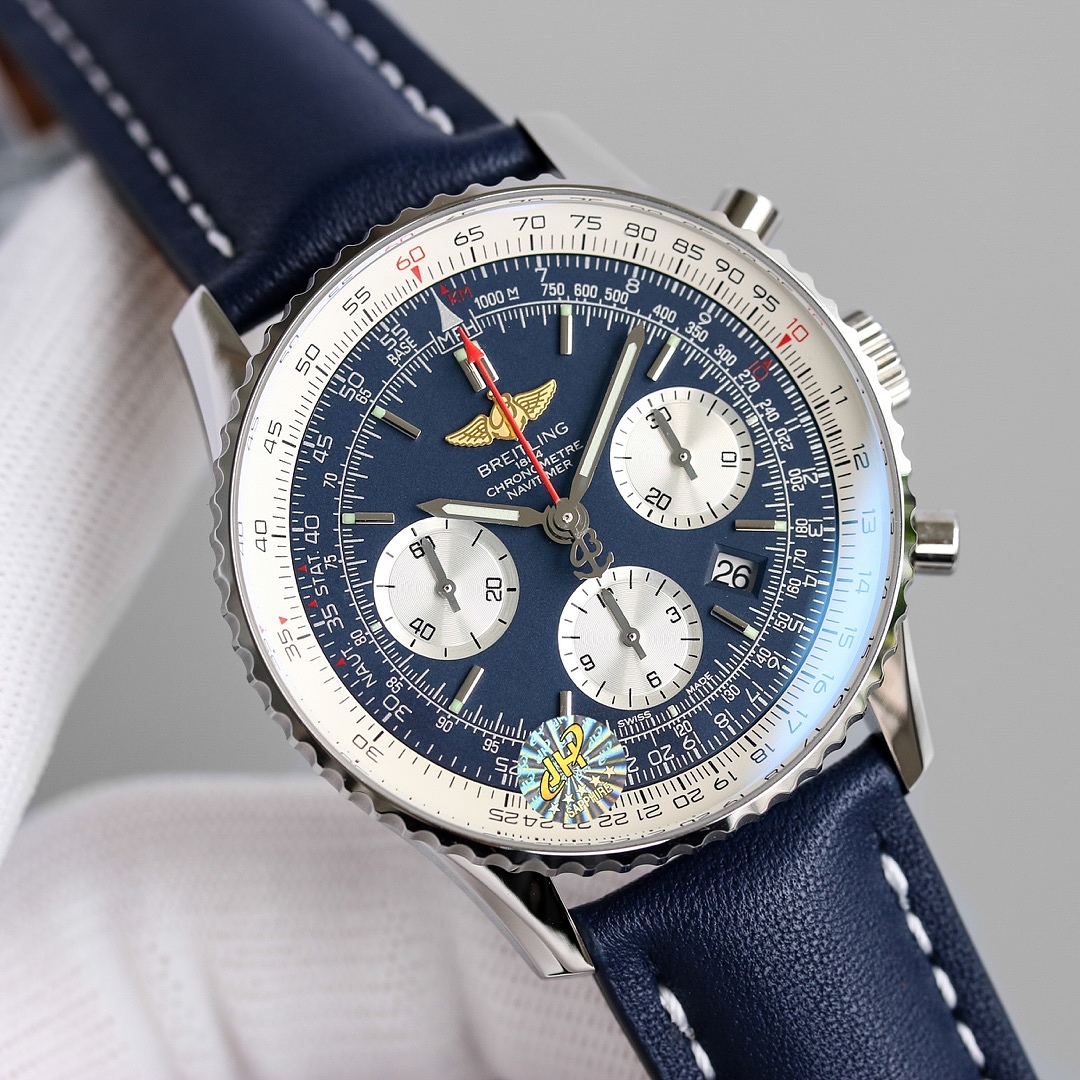 Other Breitling Navitimer Chronograph AB0138211B1A1 Black Dial Leather Band - Image 3