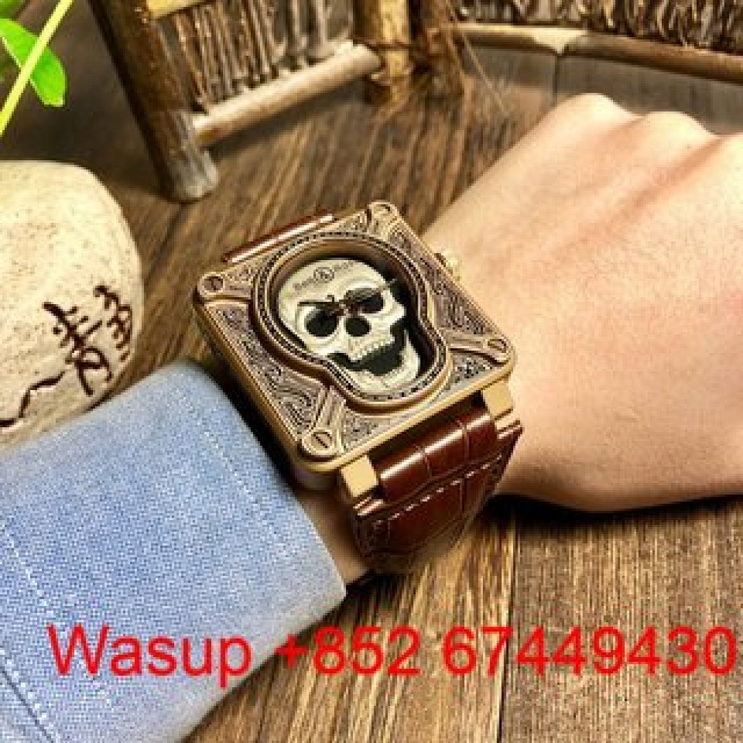 Other Bell Ross BR 01 Skull Brass Brown Band - Image 4