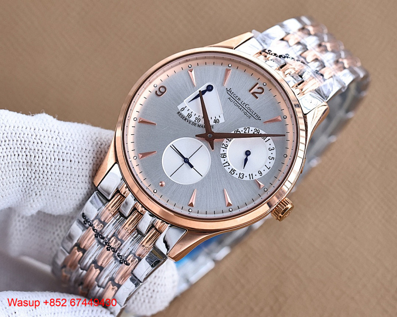 Jaeger LeCoultre Master Control Geographic Steel Rose Gold White Dial Band, photo 1