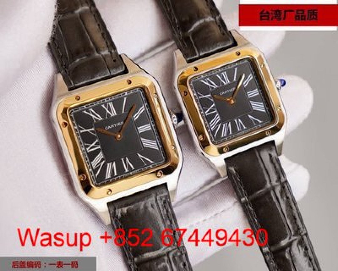 Other Cartier Dumont Yellow Gold Black Dial Band