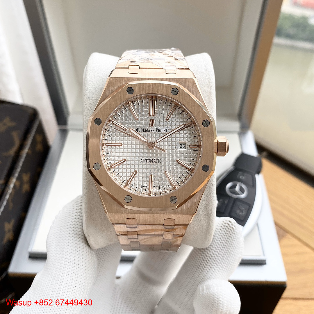 Other Audemars Piguet Royal Oak 15400ST Rose Gold White Dial