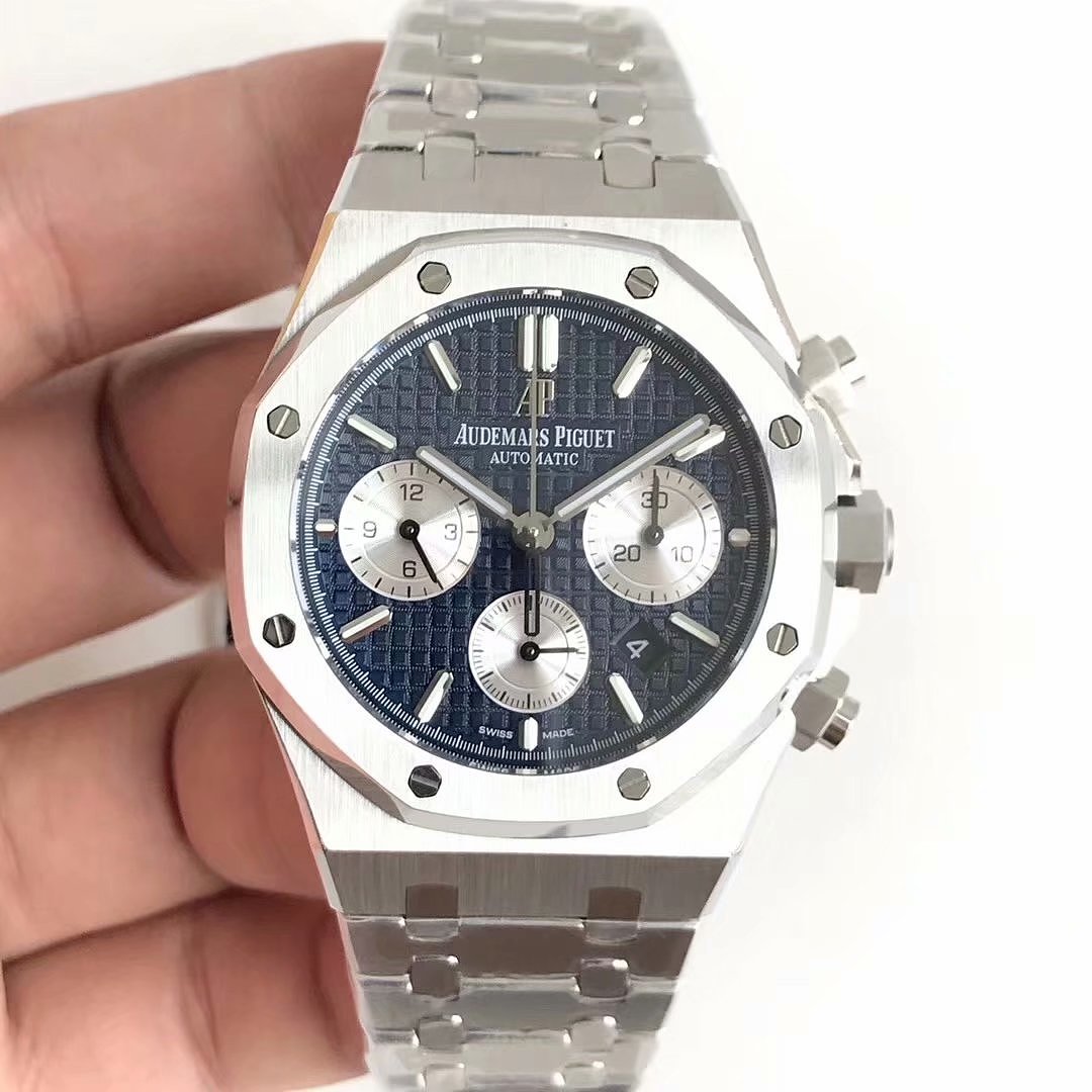 Other Audemars Piguet Royal Oak Chronograph 26320ST 41Mm Stainless Steel Blue Dial