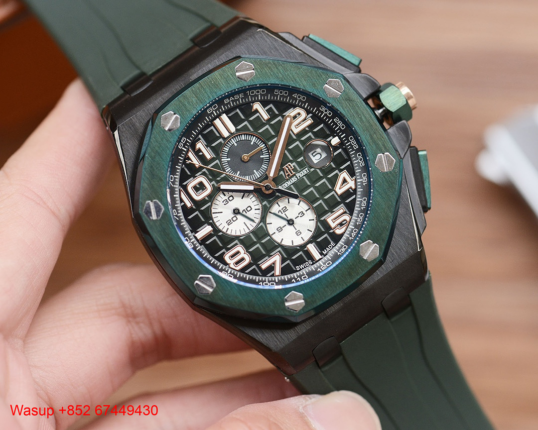 Other Audemars Piguet Royal Oak Offshore 26420 Black Case Green Dial