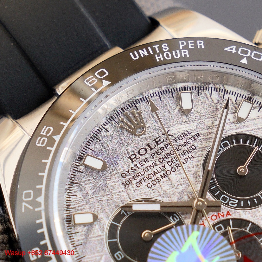 On Running Rolex Cosmograph Daytona 40Mm 116519LN Meteorite Index Dial - Image 5