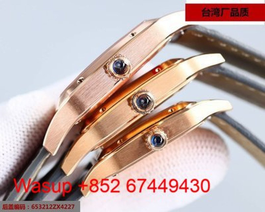 Other Cartier Dumont WSSA0032 Rose Gold White Dial Grey Band - Image 4