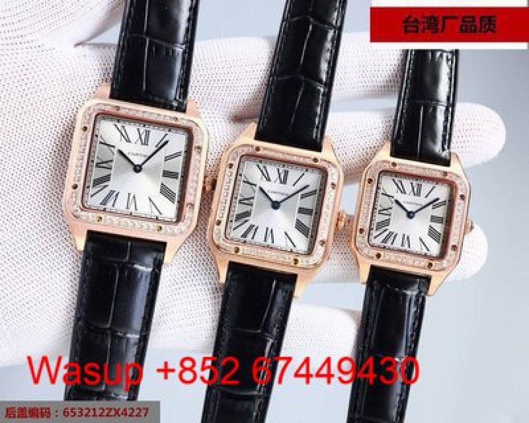 Other Cartier Dumont W2SA0012 Rose Gold White Dial Black Band - Image 4