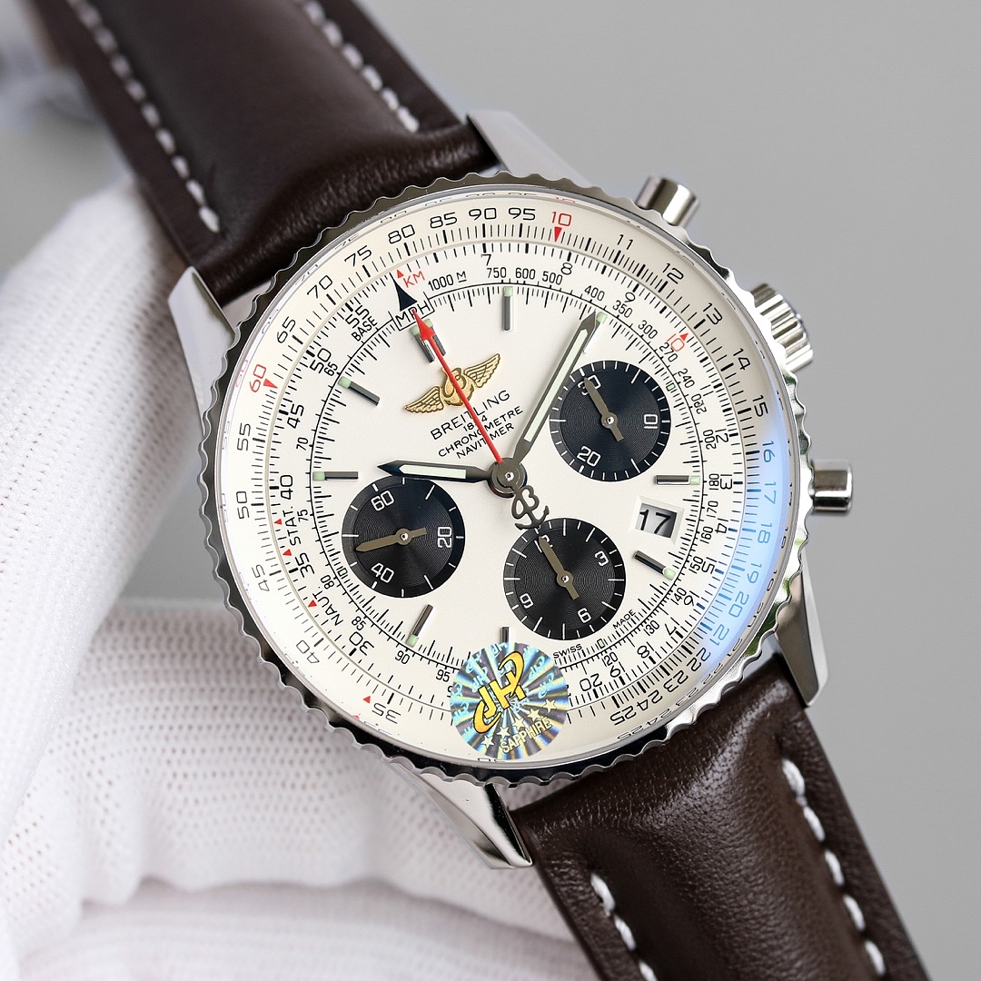 Other Breitling Navitimer Chronograph AB0138211B1A1 Black Dial Leather Band - Image 5