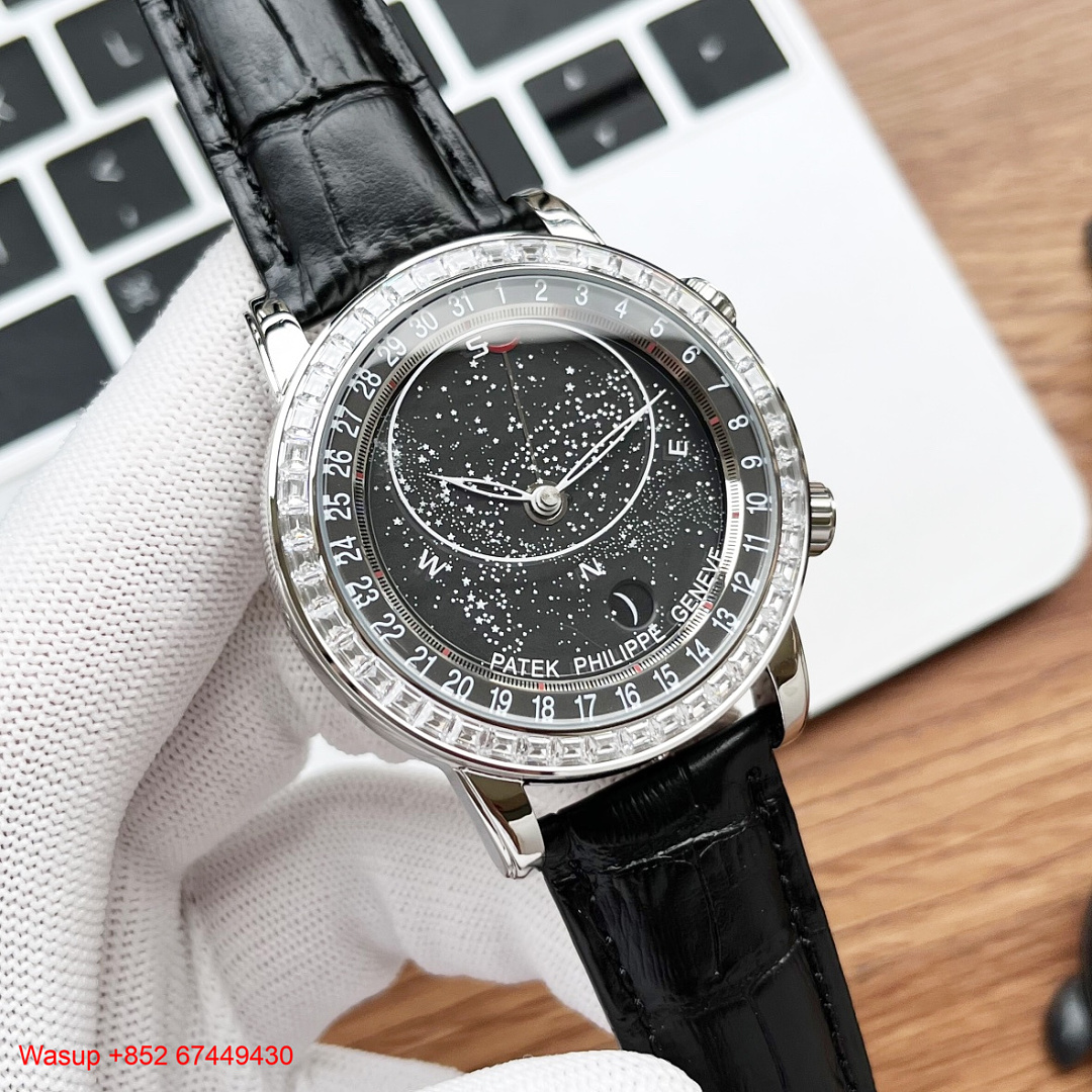 Patek Philippe Grand Complications 6102 Black Dial Diamond Bezel, photo 1