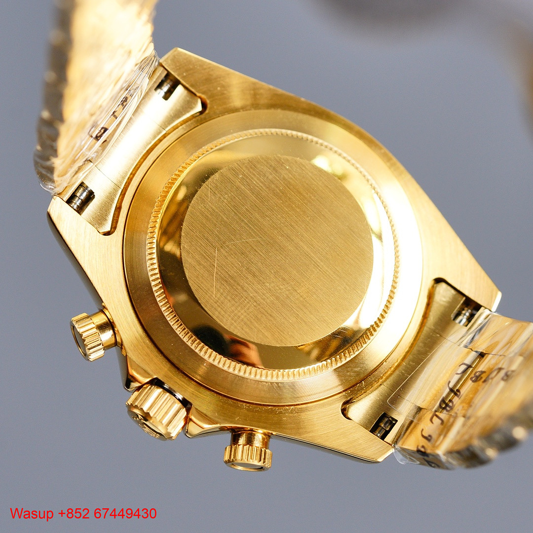 On Running Rolex Cosmograph Daytona Full Gold Black Dial - Image 4