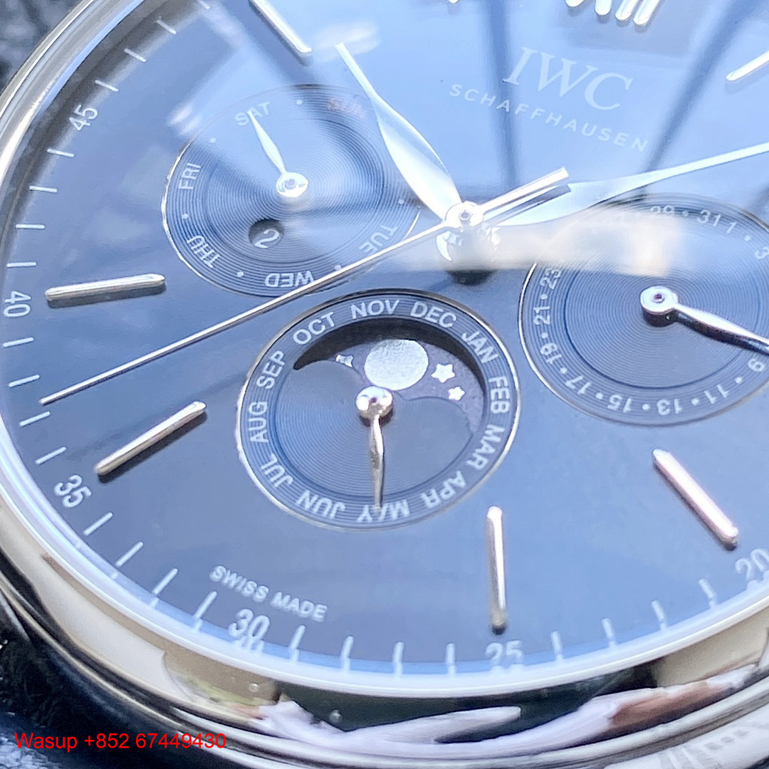 Other IWC Schaffhausen Portofino Perpetual Calendar Blue Dial - Image 6