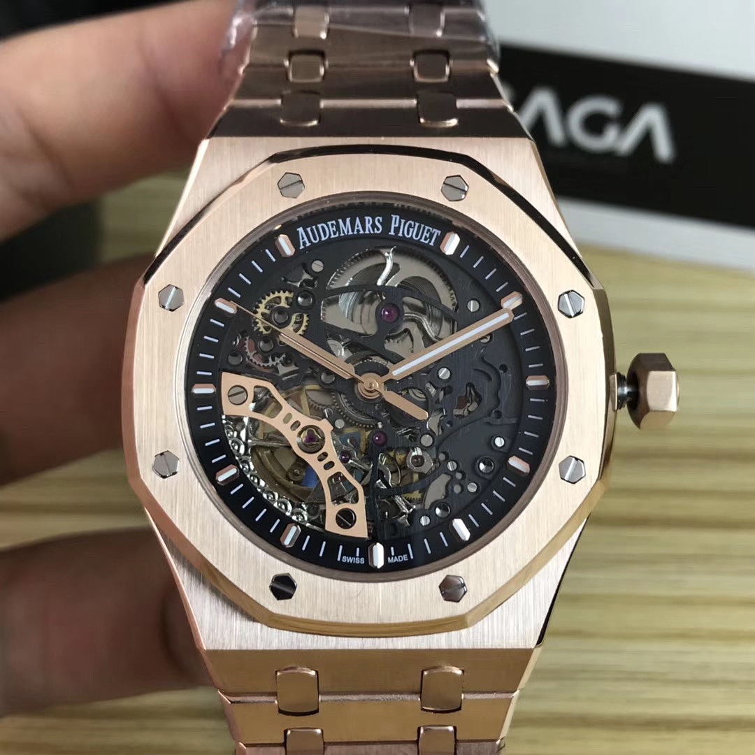 Other Audemars Piguet Royal Oak 15407 Skeleton Black Dial - Image 2