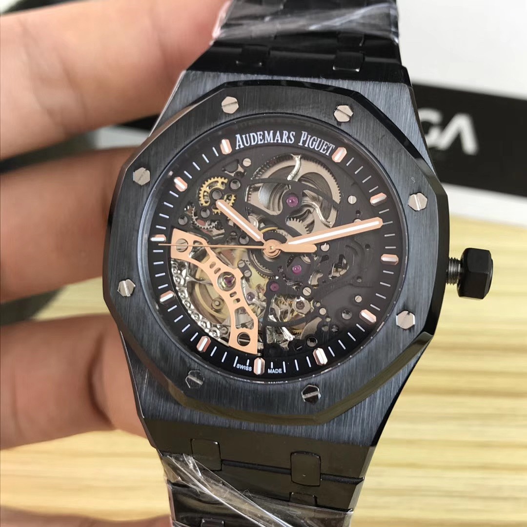 Other Audemars Piguet Royal Oak 15407 Skeleton Black Dial - Image 5