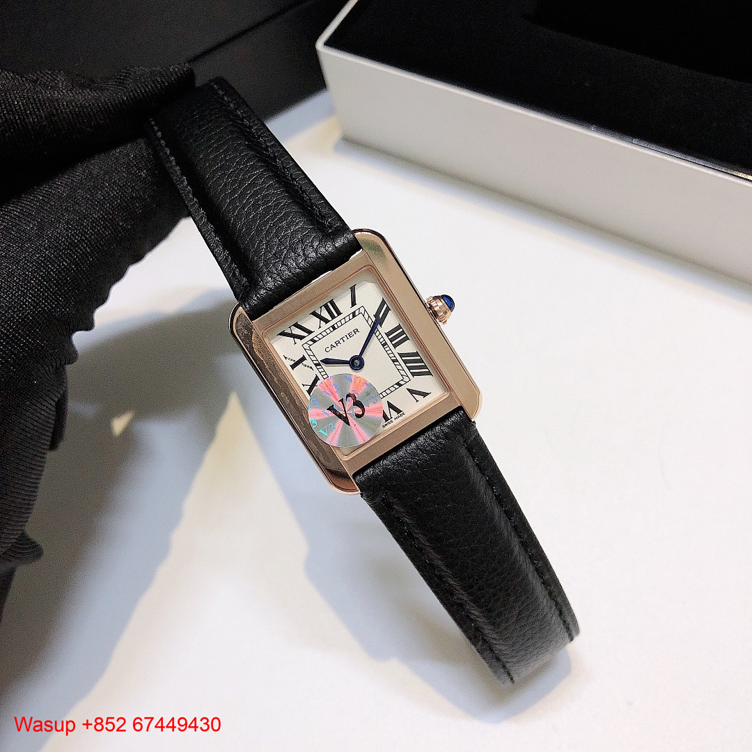 Other Cartier Tank Rose Gold Case With Diamond - Image 7