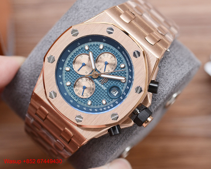 Audemars Piguet Royal Oak Offshore 26420 Rose Gold Blue Dial, photo 1