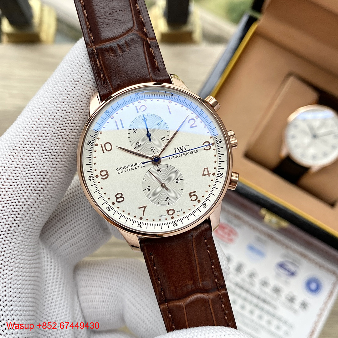 Other IWC Schaffhausen Portugieser Chronograph Rose Gold Case - Image 5
