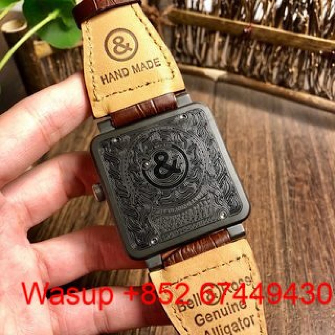 Other Bell Ross BR 01 Skull Black Case Brown Band - Image 3