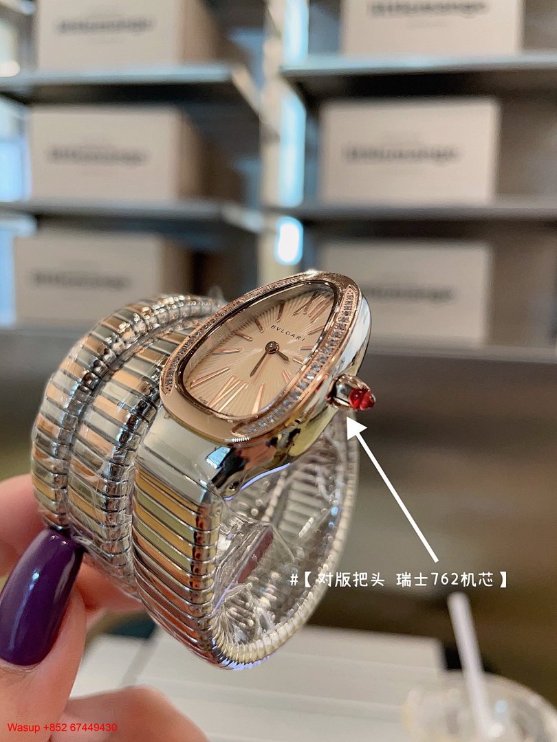 Other Bulgari Serpenti Double Circle Rose Gold White Dial - Image 3