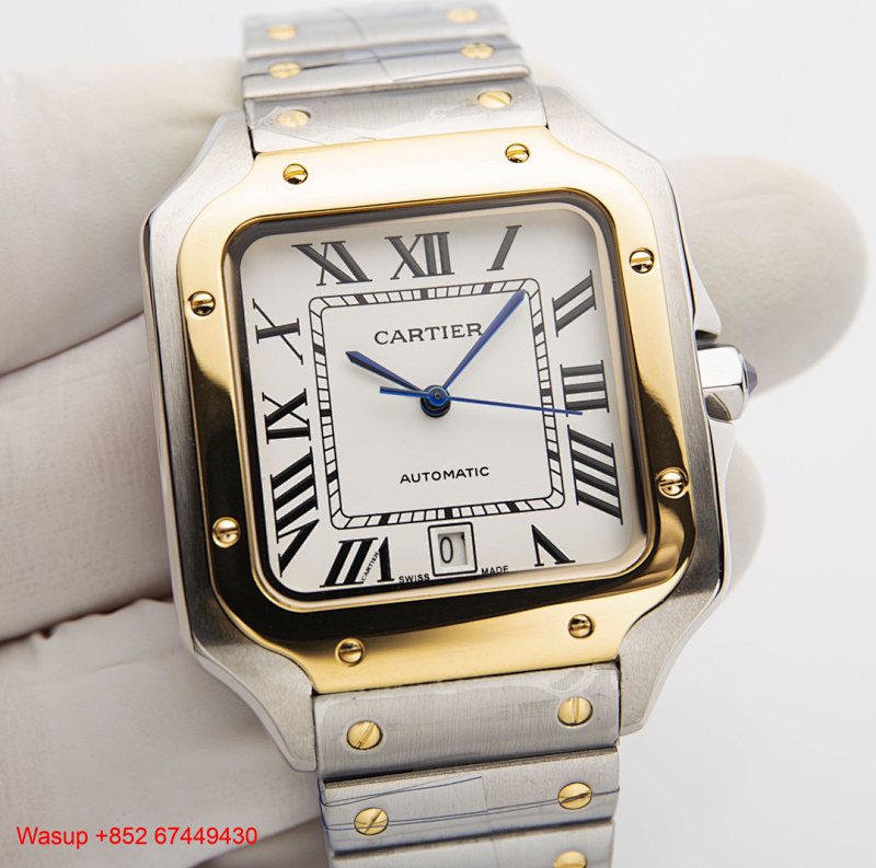 Cartier Santos De CRW2SA0016 Yellow Gold White Dial, photo 1