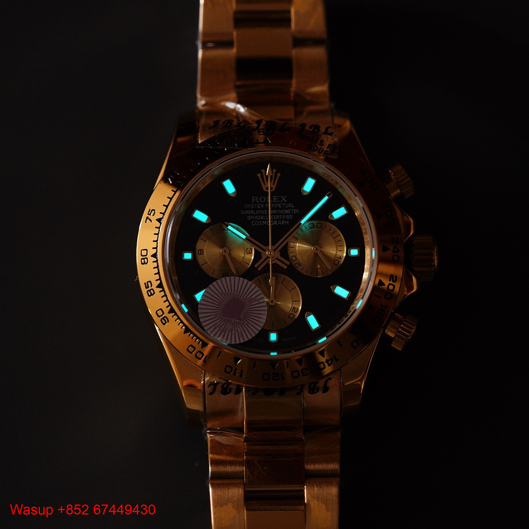 On Running Rolex Cosmograph Daytona Full Gold Black Dial - Image 6