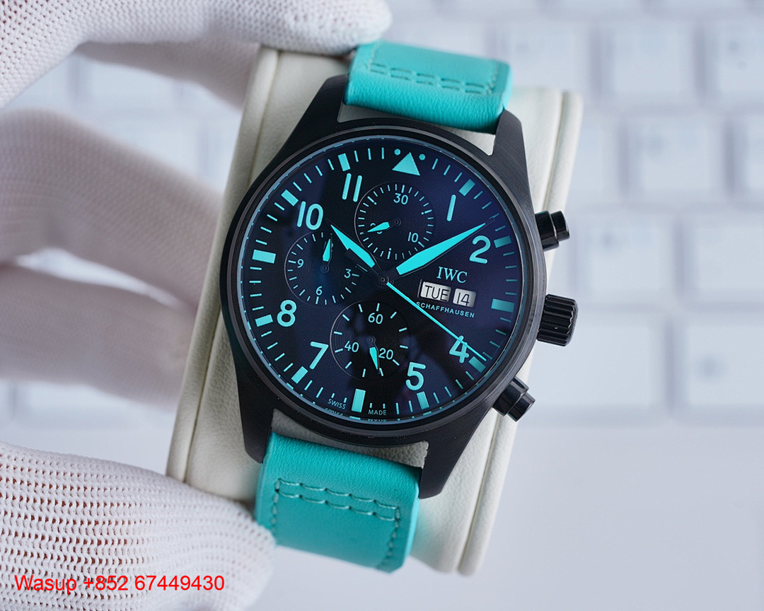 Other IWC Pilot Chronograph 41 Edition Mercedes AMG Petronas Formula One Team Blue Dial - Image 7