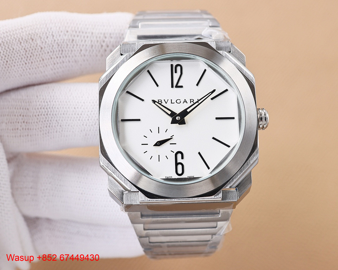 Other Bulgari Octo Finissimo Titanium White Dial