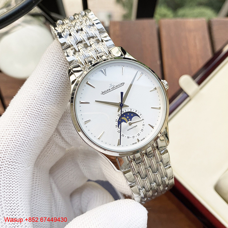 Jaeger LeCoultre Master Ultra Thin Moon Q1368430 White Dial Steel Band, photo 1