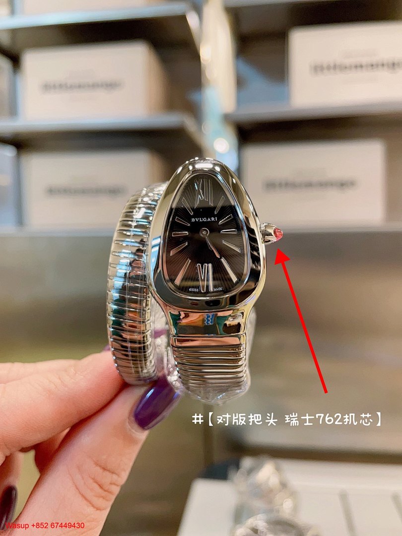 Other Bulgari Serpenti Black Dial Diamond Bezel - Image 6